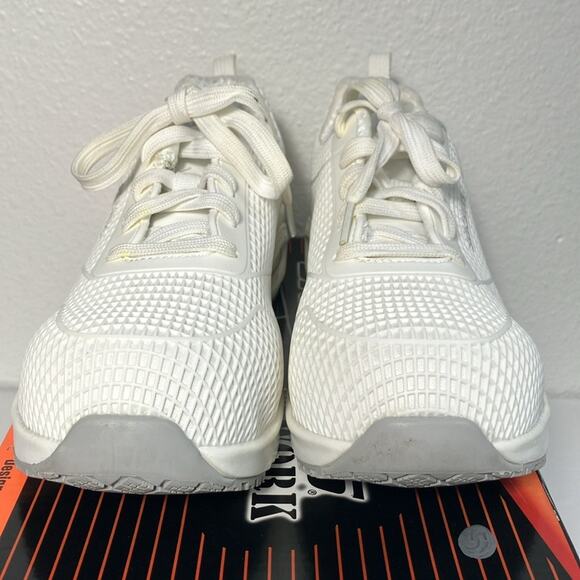 Skechers Womens Uno Sr Jhansi white Safety Toe Work composite Safety Shoes - Picture 2 of 11